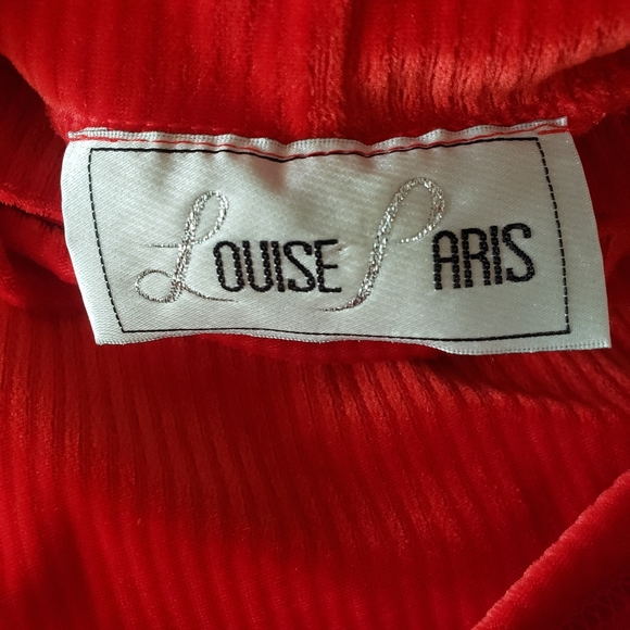 Louise Paris S 100% Polyester Red Turtle Neck Sweater - Picture 5 of 6